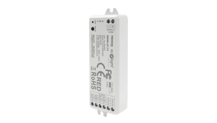 Sterownik do taśm LED VP RF RGBW + ściemnianie 4A 4x 12-24V 4x 48/96W IP20 5 lat gwarancji EC61325