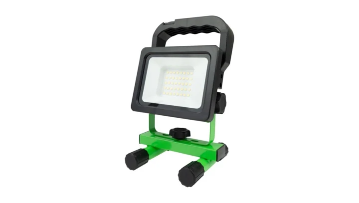 Lampa robocza LED PN-A2 z akumulatorem 20W zmienny strumień światła 800/1600lm IP54 ze statywem DC5V EC20690