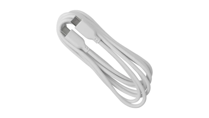 Kabel USB-C do USB-C biały ładowanie i transmisja danych 2m ME61659