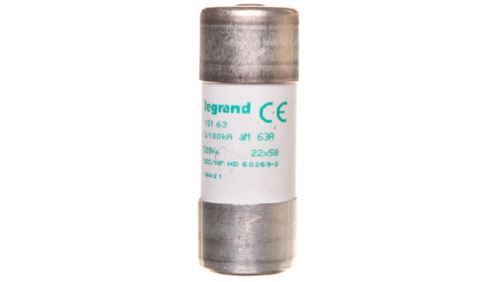 Wkładka bezpiecznikowa cylindryczna 22x58mm 63A aM 500V HPC 015163 /10 szt./