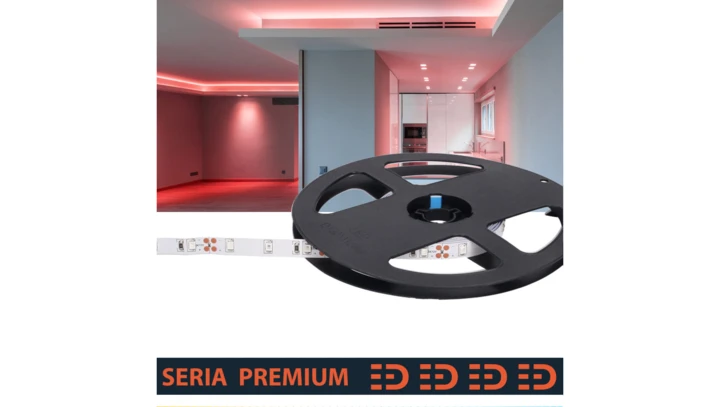 Taśma Premium 12V 60led czerwona SMD2835 (5)