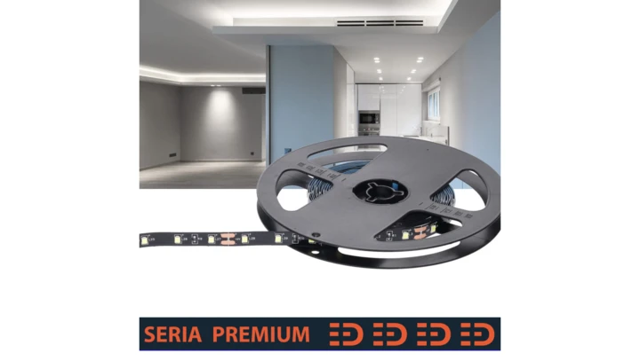 Taśma Premium 12V Black 60led 6500K SMD2835 (5)
