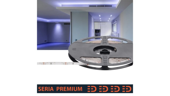Taśma Premium IP63 12V 60led niebieska SMD2835 (5)