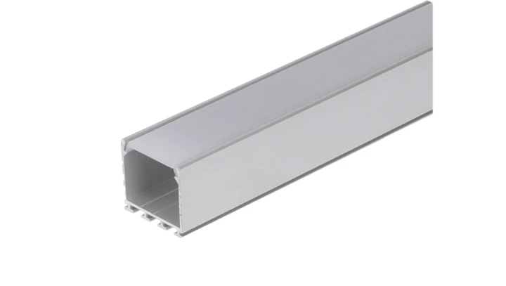 Profil led LIPOD 1m anodowany z przesłoną mleczną HS22 LIPOD-ALU-ML-1M