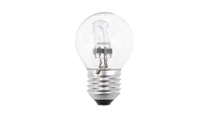 Żarówka halogenowa E27 kulka przeźroczysta 28W = 40W Leuci