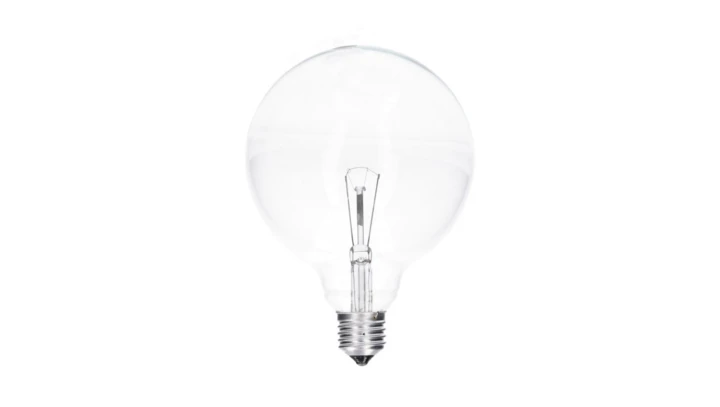 Żarówka E27 globo przeźroczysta 25W średnica 126mm