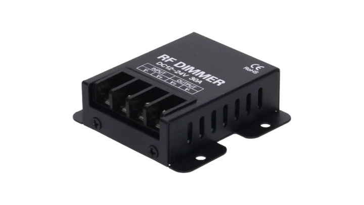 Sterownik LED Mono 1x30A + pilot RF 12-24V Prescot