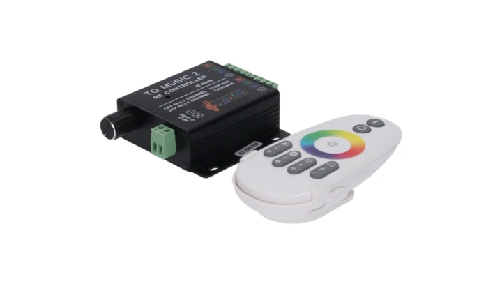 Sterownik LED RGB 3x6A Music touch RF 12-24V Prescot