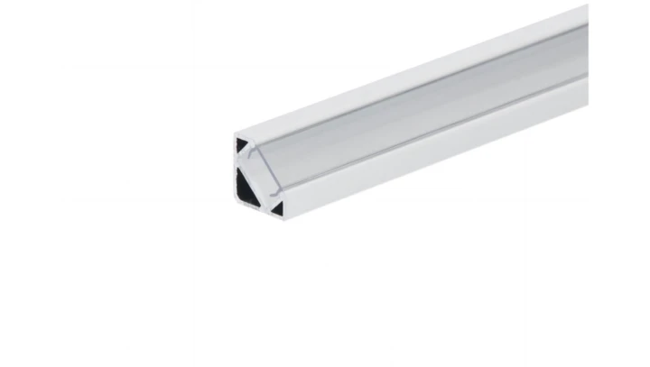 Profil led Corner 2m biały z osłoną przeźroczystą CLF