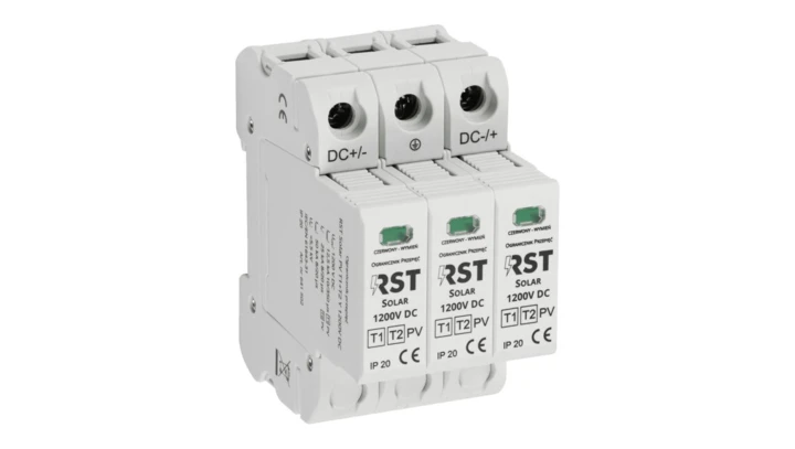 Ogranicznik przepięć T1+T2 DC, RST Solar PV T1+T2 G 1200V DC 641 502