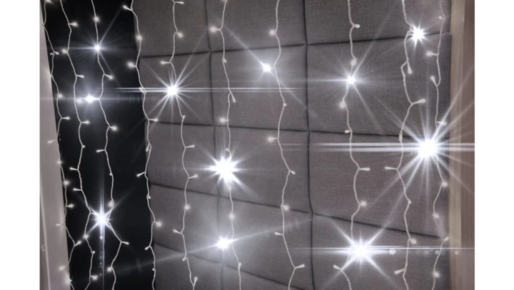 BULINEX 200 LED kurtyna wewnętrzna efekt zimny FLASH 4x1m