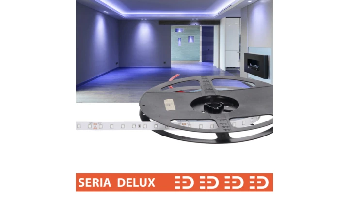 Taśma Delux 24V 80led niebieska SMD2835 SMD2835 (10)