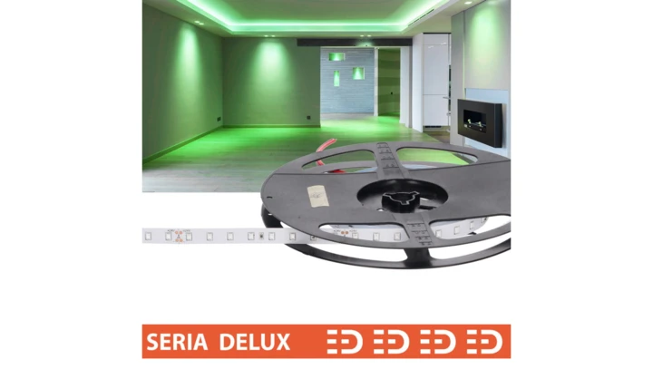 Taśma Delux 24V 80led zielona 1100lm SMD2835 (10) PL7Y
