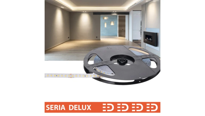 Taśma Delux 24V 128led 4000K 1570lm SMD2835 (10) PL5Y