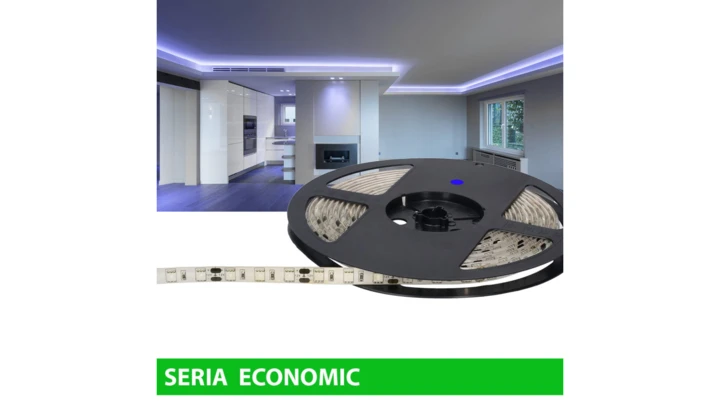 Taśma Economic IP63 12V 60led niebieska SMD5050 (5) wyc.