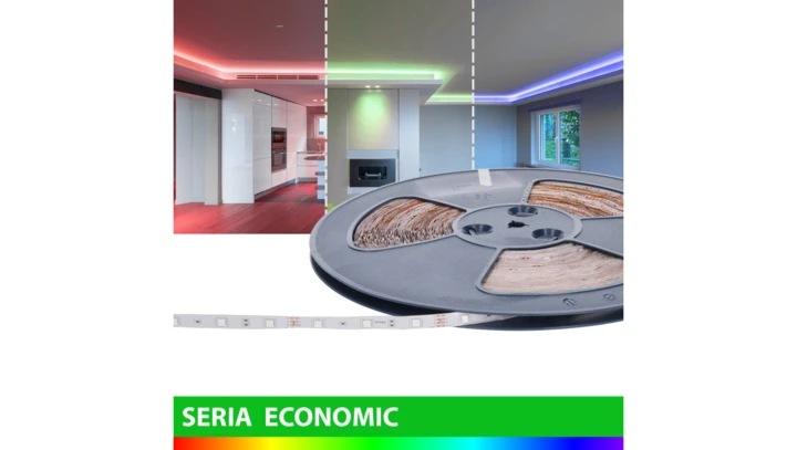 Taśma 12V 40m 2400 led 14,4W RGB smd5050