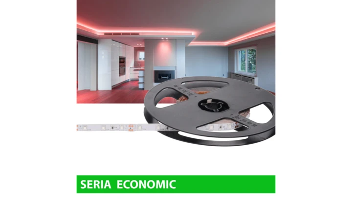 Taśma 12V 5m 300 led 24W czerwona smd2835