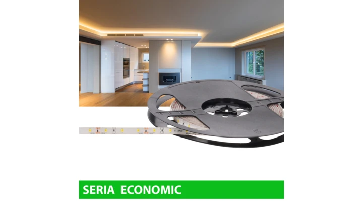 Taśma Economic+ IP63 12V 60led WW wyc 2800-3200KSMD2835 (5)