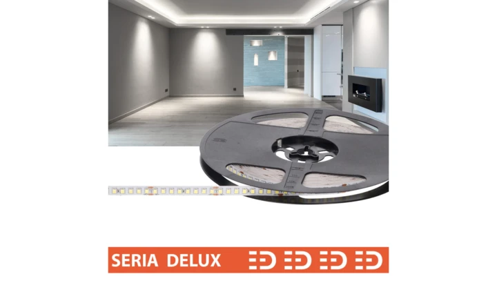 Taśma Delux 24V LB 160led 6500K 450lm SMD2835 (10) PL7Y