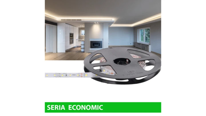 Taśma Led 12V 48W 300led biała neutralna mocna rolka 5m