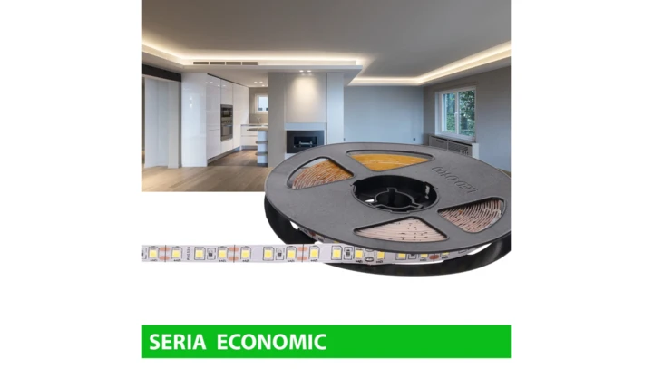 Taśma 12V 40m 4800 led 9.4W biała neutralna smd2835