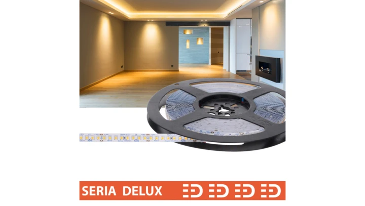 Taśma Delux 24V 160led 3500K Ra90 1600lm SMD2835 (10)