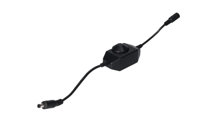 Sterownik LED Mono 1x6A potencjometr na przewodzie czarny 12-24V Prescot