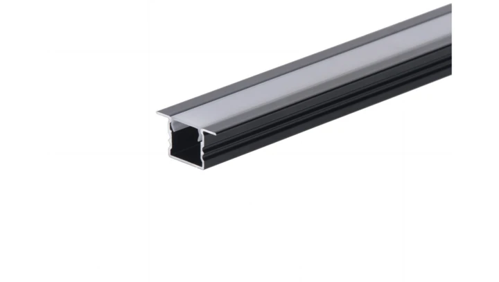 Profil led Standard Plus 3m czarny z osłoną mleczną MLF