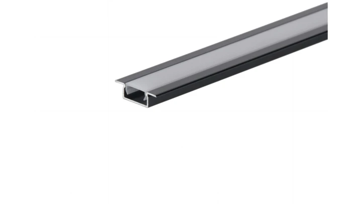 Profil led Basic Plus 3m czarny z osłoną mleczną MLF