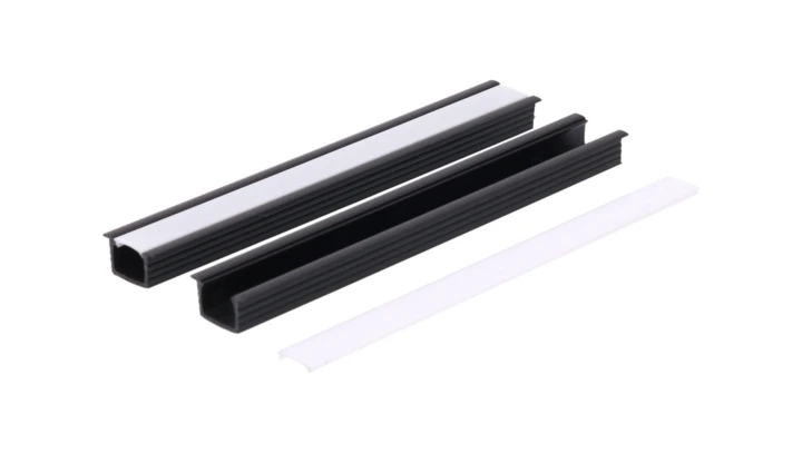 Profil led PCV Fuga 16x11 1m czarny ML