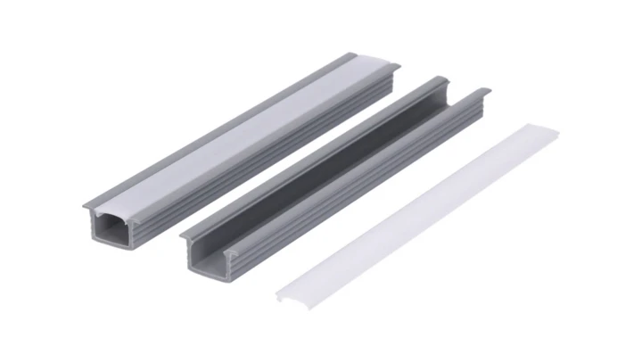 Profil led PCV Fuga 16x11 1m szary ML