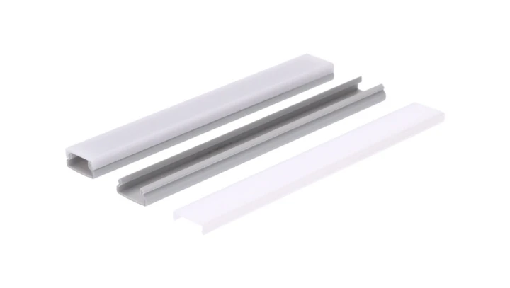 Profil led PCV Max 20x10 3m szary ML
