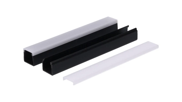 Profil led PCV Max Up 20x20 3m czarny ML