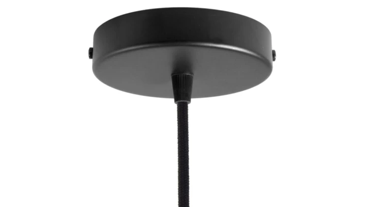 ROZETA DECO 1X METAL CYLINDER CZARNA