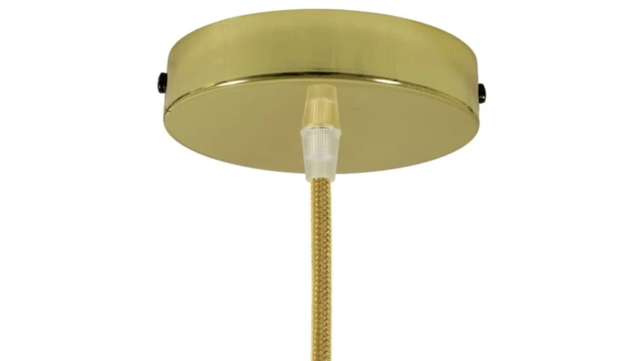 ROZETA DECO 1X METAL CYLINDER ZŁOTA