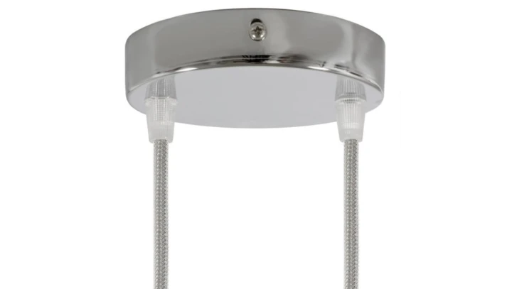 ROZETA DECO 2X METAL CYLINDER CHROM