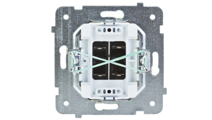 KARO Gniazdo głośnikowe podwójne ecru perłowy GG-2S/m/42