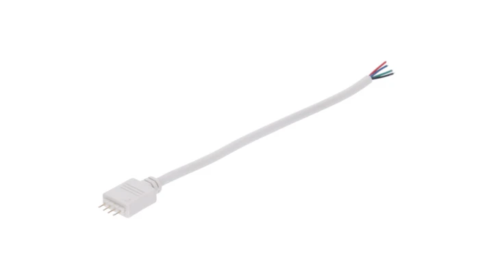 Wtyk RGB 4-pin biały do sterownika