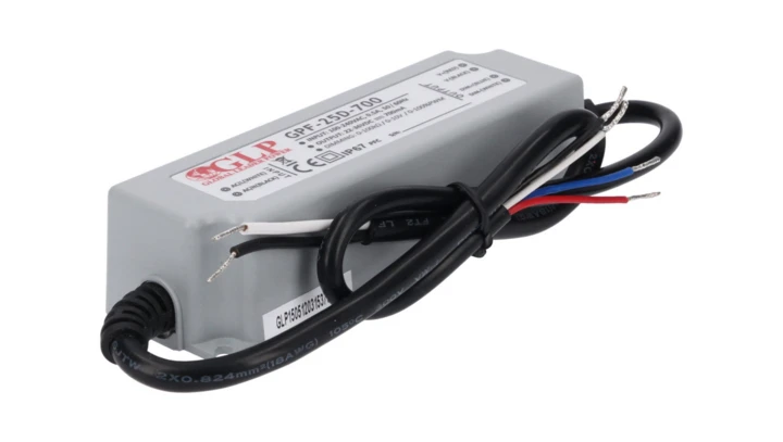ZASILACZ PRĄDOWY IP67 LED DIMM 700mA 2 5 2W 22-36V GPF