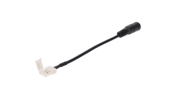 Złączka do taśmy led mono 10mm z gniazdem DC 5.5/2.5