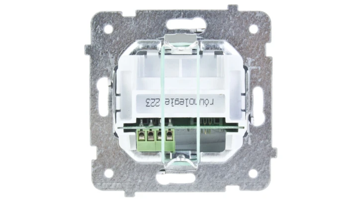 KARO Gniazdo telefoniczne podwójne RJ11 równoległe czekoladowy metalik GPT-2SR/m/40