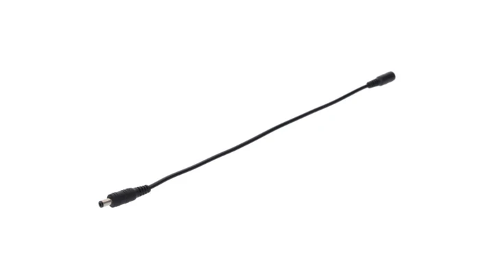Przedłużka DC 5.5/2.1 1W-1G czarna 150cm 22/20awg