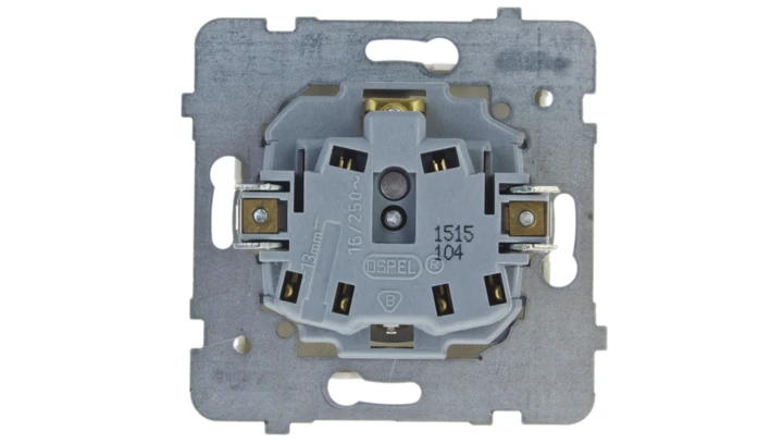 KARO Gniazdo pojedyncze z/u z przesłonami ecru perłowy GP-1SZP/m/42
