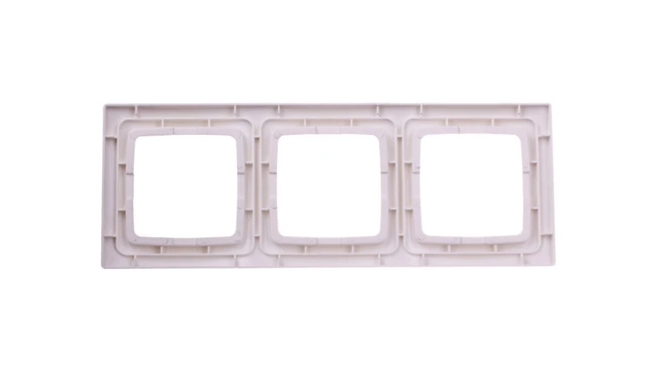 KARO Ramka potrójna ecru perłowy R-3S/42