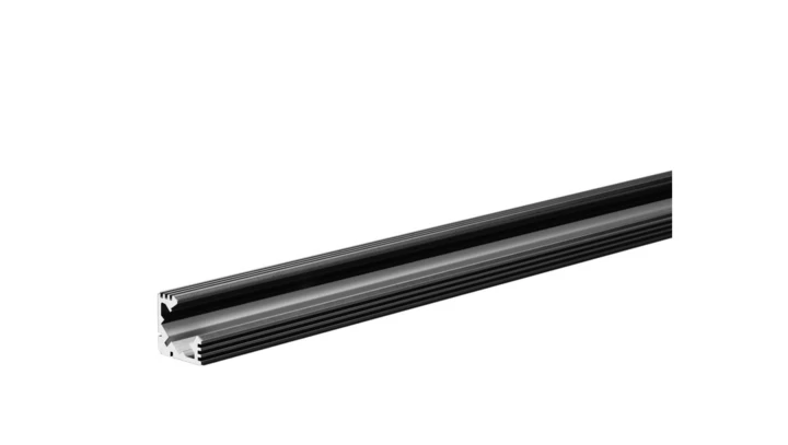 Profil led 45-ALU 1m czarny anodowany Kluś ( bez osłony )