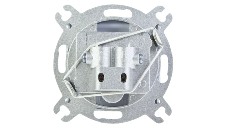 KARO Gniazdo antenowe RTV przelotowe 10dB srebrny perłowy GPA-10SP/m/43