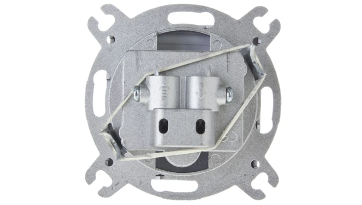 KARO Gniazdo antenowe RTV przelotowe 16dB czekoladowy metalik GPA-16SP/m/40