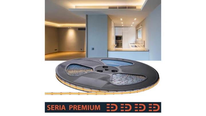 Taśma LED COB 12V 320 CRI90 3000K 7,2W/m 720lm 50m