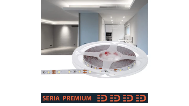 Taśma Premium 12V 60led 6000-7000K 500lm SMD2835 (40) PL3Y