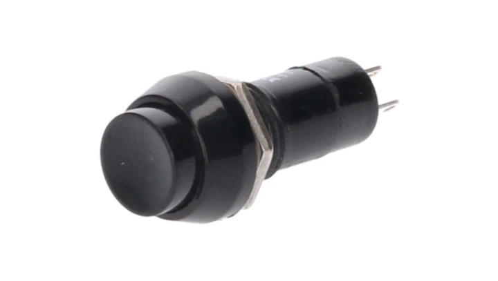 WŁĄCZNIK DO OBUDOWY OKRĄGŁY CZARNY (12mm )